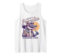 St Augustine Florida - Diseño Desgastado de Verano Estilo Retro Camiseta sin Mangas