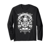 St. Augustine Florida Pirate Skull and Crossed Swords Design Manga Larga