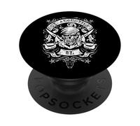 St. Augustine Florida Pirate Skull and Crossed Swords Design PopSockets PopGrip Adhesivo