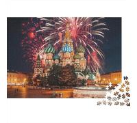 St Basil Cathedral 1000 Piezass Reciclado Material Puzzle St Basil Cathedral Divertido Desafiante Juego Familiar Activity