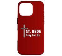 St. Bede ruega por Nosotros Santa Cruz católica Carcasa para iPhone 16 Pro