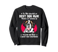 St Bernard Best Dog Mom Dogs Lovers Funny Mothers Day Sudadera