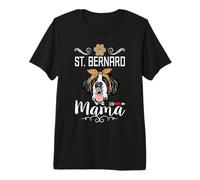 St Bernard Mama Dog Mom Puppy Dogs Lover Funny Mothers Day Camiseta Premium