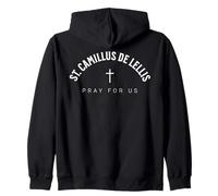 St. Camillus de Lellis Catholic Patron Christian Saint Sudadera con Capucha
