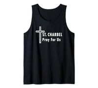 St. Charbel Ore por Nosotros Milagros de Sanación de Santos Católicos Camiseta sin Mangas