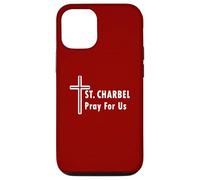St. Charbel Ore por Nosotros Milagros de Sanación de Santos Católicos Carcasa para iPhone 12/12 Pro