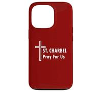 St. Charbel Ore por Nosotros Milagros de Sanación de Santos Católicos Carcasa para iPhone 13 Pro