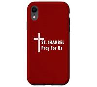 St. Charbel Ore por Nosotros Milagros de Sanación de Santos Católicos Carcasa para iPhone XR