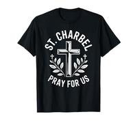 St. Charbel ruega por Nosotros Cruzar la fe católica maronita Camiseta