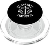 St. Charbel ruega por Nosotros Cruzar la fe católica maronita PopSockets PopGrip para MagSafe