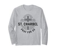 St. Charbel ruega por Nosotros Santo maronita católico Manga Larga