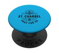 St. Charbel ruega por Nosotros Santo maronita católico PopSockets PopGrip Adhesivo