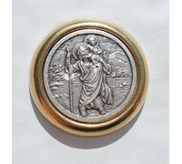 ST Christopher Metal Insignia para coche Dash magnético + fácil, autoadhesivas, diámetro 30 mm