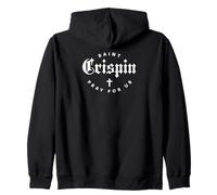 St Crispin Confirmación Católica Santo Minimalista Cobblers Sudadera con Capucha