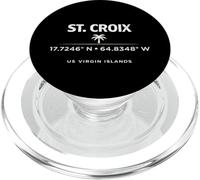St Croix USVI Coordenadas Diseño de Viajes PopSockets PopGrip para MagSafe