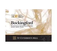 ST CUTHBERTS MILL BOCKINGFORD, Papel de acuarela para bellas artes, Prensado en caliente, 300gsm, Hoja, A4-29.7x21cm, Blanco, 10 hojas