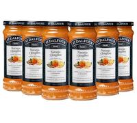 St Dalfour JENGIBRE Y NARANJA | Fruta triturada | Mermelada natural | Caja 6 frascos x 284gr | 100% fruta sin azúcares añadidos
