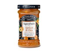 St Dalfour SUPERFRUITS ALBARICOQUE & CHIA | Fruta triturada | Mermelada natural 340gr | 100% fruta sin azúcares añadidos