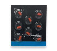 ST.Dupont Juego de 8 Piedras de Encendedor 650 Rojas para encendedores S.T. Dupont