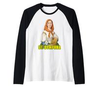 ST DYMPHNA Patrona de la Salud Mental Inspiradora Camiseta Manga Raglan