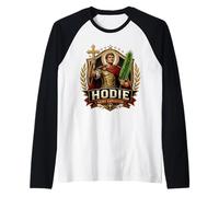 St Expeditus Expedite Expedito Hodie Patrono católico Camiseta Manga Raglan