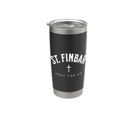 St. Finbar Catholic Patron Christian Saint Vaso térmico de acero inoxidable de doble pared