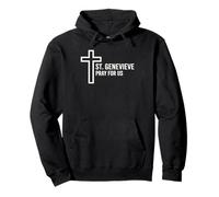 St Genevieve ruega por Nosotros devoción católica Sudadera con Capucha
