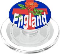 St George Cross con Tudor Rose y Inglaterra Texto PopSockets PopGrip para MagSafe