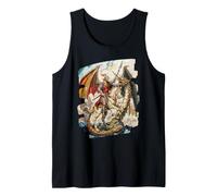 St George Slaying The Dragon Saint Georges Legend Art Camiseta sin Mangas