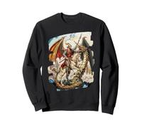 St George Slaying The Dragon Saint Georges Legend Art Sudadera