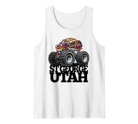 St George Utah 4x4 Offroad Quad ATV UTV Diseño de Dibujos Animados Camiseta sin Mangas