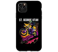 St George Utah Motocross Dirt Bike diseño de Motocicleta Carcasa para iPhone 11 Pro MAX