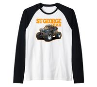 St George Utah Side-by-Side Quad 4x4 ATV Diseño Offroading Camiseta Manga Raglan