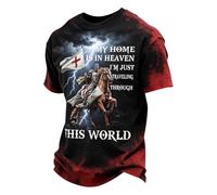 St Georges Day T-Shirt Herren Saint George Grafik Top Regular Passform Kurzärmig T-Shirts Union Jack Patriotisch British Freizeithemd Rundhalsausschnitt Laufshirt, Q negro., S