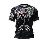 St Georges Day T-Shirt Herren Saint George Grafik Top Regular Passform Kurzärmig T-Shirts Union Jack Patriotisch British Freizeithemd Rundhalsausschnitt Laufshirt, U negro., S