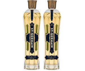 St-Germain French Artisanal Elderflower Liqueur, 20% vol., 70 cl / 700 ml, Licor elaborado con flores de saúco recogidas a mano, sin sabores artificiales (Paquete de 2)