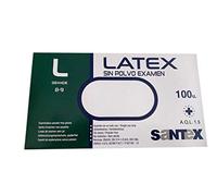 Santex Guantes de látex ST sin polvo Talla L 100 unidades