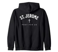 St. Jerome Catholic Patron Christian Saint Sudadera con Capucha