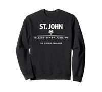 St John USVI Coordenadas Diseño de Viajes Sudadera