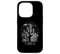 St Johns, AZ, EE. UU. Diseño de escena del desierto de cactus Carcasa para iPhone 14 Pro