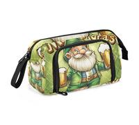 St Jolly Leprechaun Beers - Estuche escolar de gran capacidad con ranura para lápices para adultos, para estudiantes, escuela preparatoria