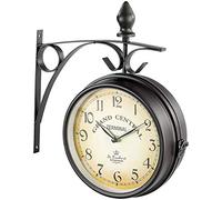 St. Leonhard HOGAR Y Cocina - Nostálgico Reloj la estación: Reloj de estación de Doble Cara con diseño Retro (Nostalgia la, Clásico, Bilateral)