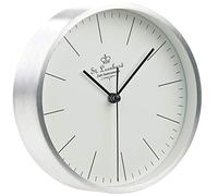 St. Leonhard Relojes de Pared - Relojes Mesa: Moderna de Aluminio- Reloj de Mesa y Pared, Movimiento de Cuarzo, Ø 15 cm (Reloj análogo, Pared pequeño, Pequeños)