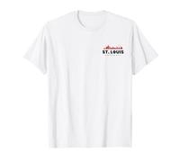 St Louis Baseball Minimalista Ciudad Skyline Amante del béisbol Camiseta