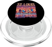 St Louis Gateway Arch Missouri Paisaje Urbano Horizonte PopSockets PopGrip para MagSafe