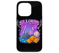 St. Louis Retro Bootleg Arch Steamboat Beisbol Toasted Ravi Carcasa para iPhone 13 Pro