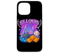 St. Louis Retro Bootleg Arch Steamboat Beisbol Toasted Ravi Carcasa para iPhone 13 Pro MAX