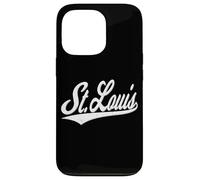 ST. LOUIS VARSITY SCRIPT VINTAGE RETRO SPORTS JERSEY ESTILO Carcasa para iPhone 13 Pro