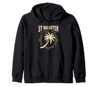 St Maarten Holandés Tortuga de Las Indias Occidentales San Martín Vintage Sudadera con Capucha