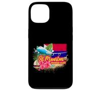 St. Maarten Retro Caribbean Vintage Island Recuerdo avión Carcasa para iPhone 13